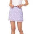 thumbnail image 1 of Falda casual estampada Falda mini de cintura alta Faldas cortas para mujer (Púrpura M) FLhrweasw Para estrenar, 1 of 9
