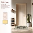 thumbnail image 3 of ODIKA 2'x3' Machine Washable Non-Slip Area Rug, Classic Subtle Geometric Touch High Traffic Rug, Beige, 10837, 3 of 7