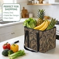 thumbnail image 4 of Collapsible Car Trunk Organizer with Handles 600D Oxford for Car Kitchen and Home Storage, Golden Feathers 13× 10.2×10.8inch, 4 of 6
