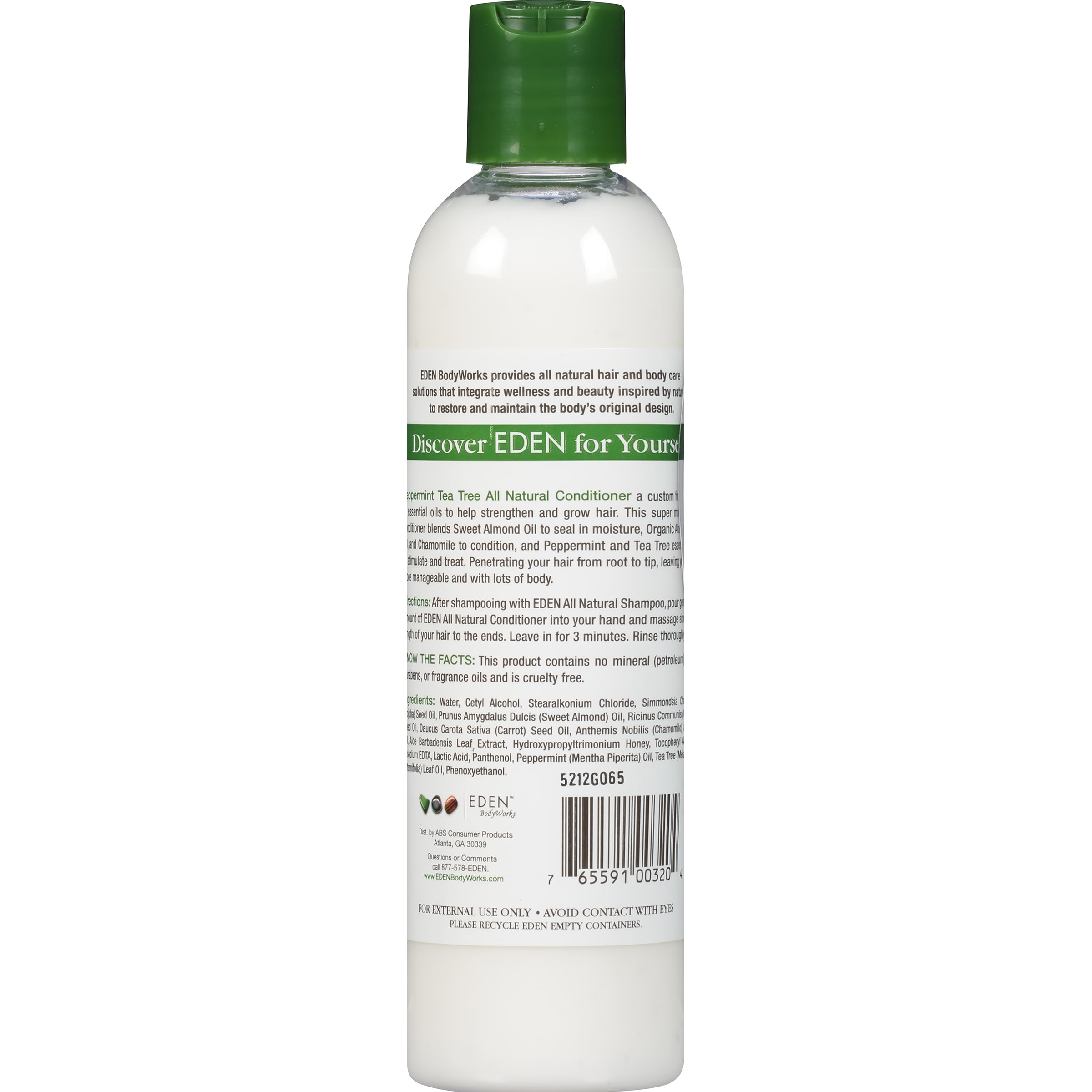 Eden Peppermint Tea Tree All Natural Conditioner 8 Fl Oz Bottle