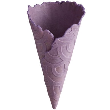The Konery Lavender Waffle Cones - 144/Case | Delicate Floral Flavors