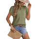 thumbnail image 3 of Suéter de Corta para Mujer, Jersey de Punto de Algodón 2025, Camisetas Sin Mangas, Conjuntos de y Verano, Verde , Talla XL, 3 of 8