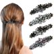 thumbnail image 1 of Horquillas Horquillas de moda para mujeres y niñas, horquillas brillantes para accesorios de cabello vintage Gris + Polvo azul + Gris negro + Azul negro, 1 of 5