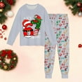 thumbnail image 2 of 67 shirt B'oys Themed Long Sleeve Pajama Cozy Holiday Print Loungewear For K'ids Festive Family Sleepwear Outfit Soft Two Piece Pajamas, 2 of 3