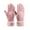 Pink, variant on Womens Touchscreen Gloves Button Cuff Thickened Simplicity Hand Warmers Waterproof Windproof Comfortable Soft Elegant Thermal Snow Winter Mittens Black