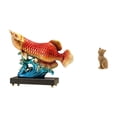 thumbnail image 1 of Estatua de Arowana, figura de animal, estatua de gato, figura decorativa de resina, adorno moderno, ideal para regalar, decorar estantes, escritor, 1 of 8
