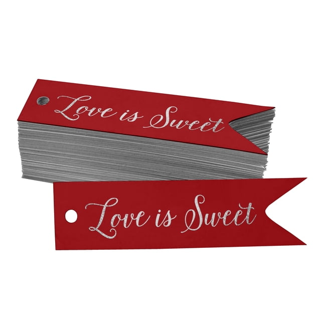 Inkdotpot Étiquettes de Mariage en Feuille d'Argent Véritable, 50 Pcs