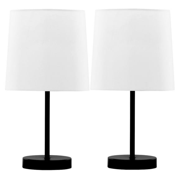 LumiSource Cooper 16" Metal Accent Lamp - Set of 2