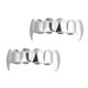 thumbnail image 2 of 2 unids plateado dientes plateados brace dientes superiores halloween accesorios decorativos, 2 of 6