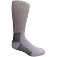 thumbnail image 2 of 6 Pack Wool Socks For Men, Hunting Hiking Backpacking Thermal Boot Socks (Gray/Yellow/Purple Assorted), 2 of 6