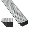 thumbnail image 1 of QinaQin 5-Inch Aluminum Gutter Guard, 104 Feet Long, 0.157-Inch Aperture, 0.02-Inch Thickness, Includes 26 Parts, Scissors, and Gloves, Suitable for All Gutter Types, 1 of 8