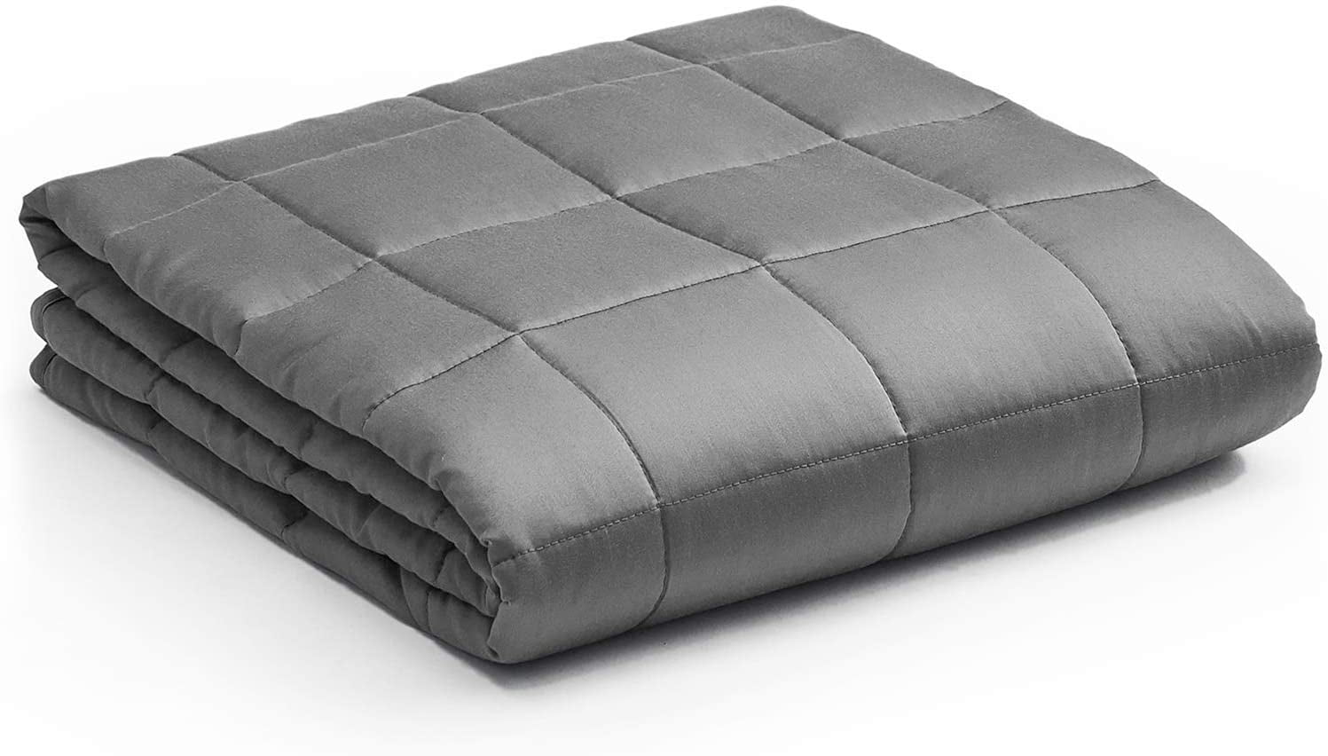 YnM Bamboo 60 x 80 In 20 Pound Cooling Weighted Blanket for Queen and