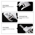 thumbnail image 5 of YUYUETIME Sewing Accessories 2Pcs Multi Function Adjustable Hemming Presser Foot Silver 0.8X2.8X4.7Cm, 5 of 8