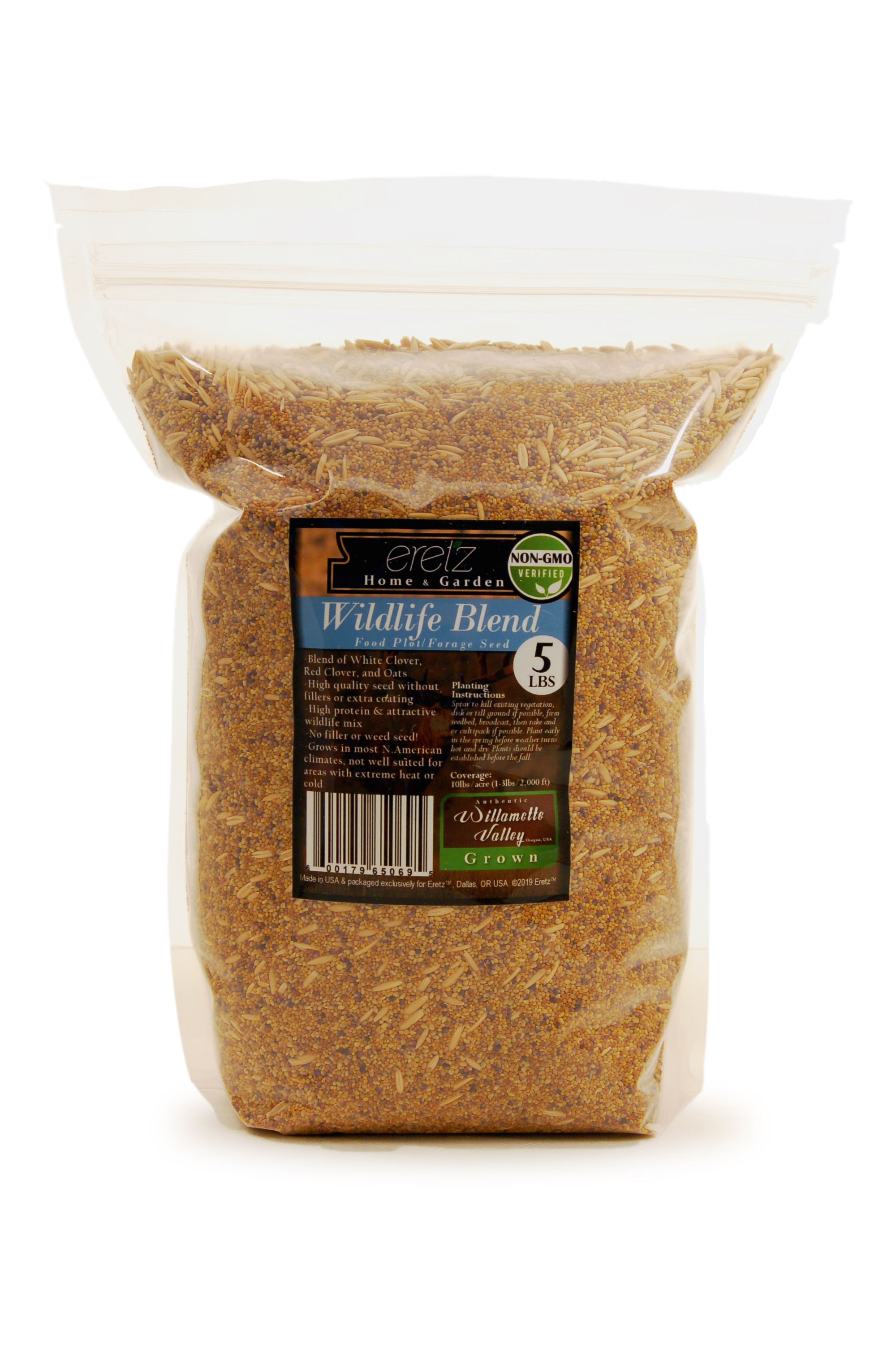 (22029) Eretz Oregon Grown Grass Seed Wildlife Food Plot Forage Blend