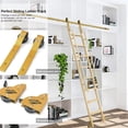 thumbnail image 3 of AIHOME Library Ladder Hardware Kit Movable Retractable Sliding Library Ladder System Excellent Ladder Step Hardware Library Ladder Rail Bracket Set For Retail Showrooms thrifty, 3 of 9