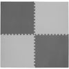 Tadpoles 24" Playmat Set, 4pc, Light Grey/Dark Grey