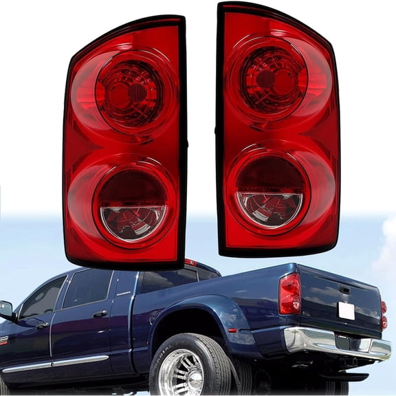 Tail Light Assembly Compatible With 2007-2008 Dodge Ram 1500/2007-2009 Ram 2500 3500 Driver and Passenger Side Rear Brake Lamps
