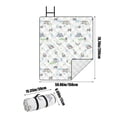 thumbnail image 3 of Dongrere Beach Blanket Reusable Picnic Blanket Sandproof Beach Mat for Camping, Car, 3 of 6