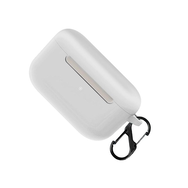Injueey Funda protectora de silicona para auriculares, caja de carga de viaje para el hogar y la escuela, a prueba de polvo, anticaída, Electrónica Blanco