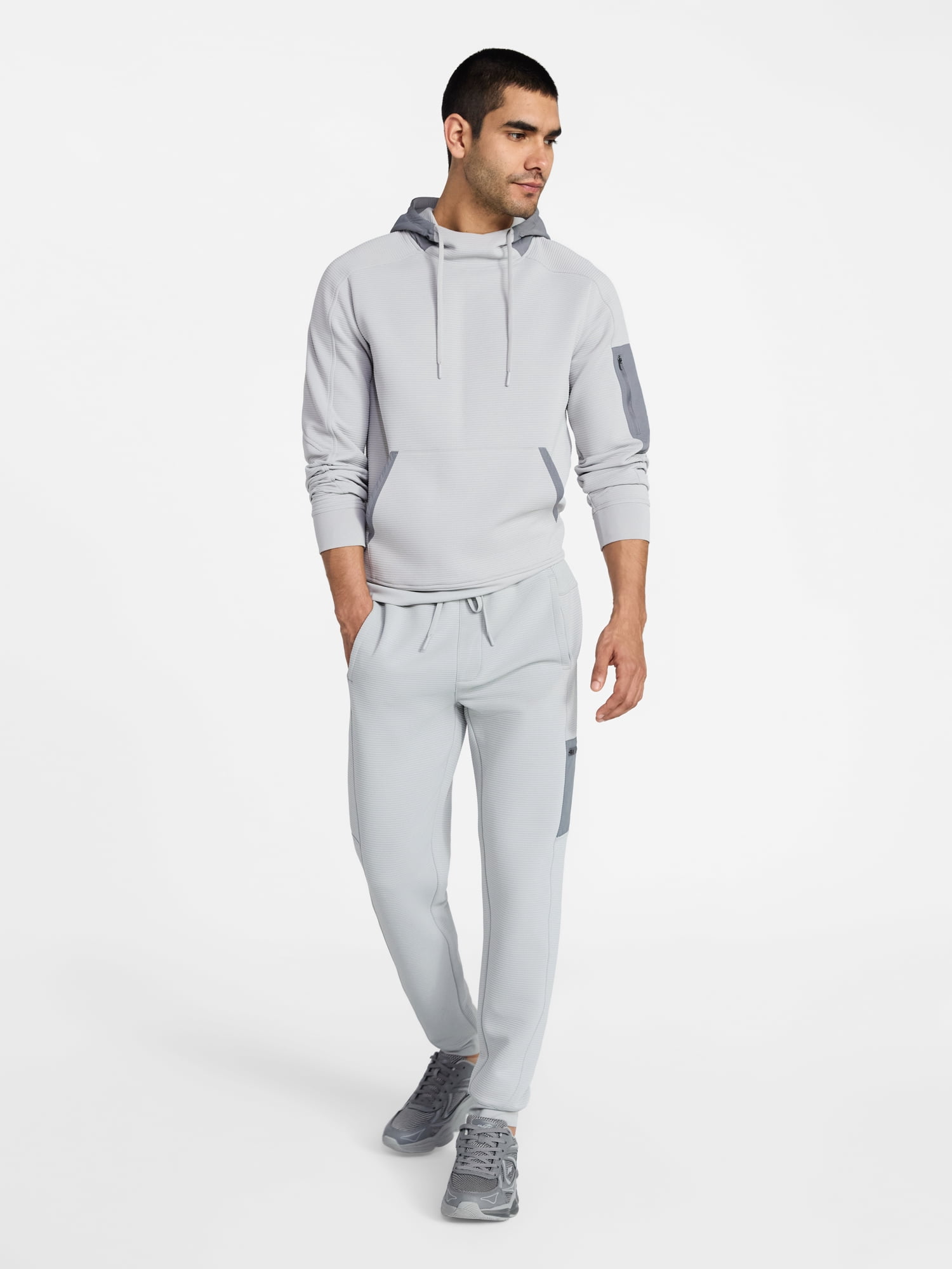 Athletic Works Men's and Big Men's Mix Media Joggers, Size S-4XL