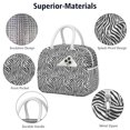 thumbnail image 4 of Insulated Lunch Bag for Women, Floral Print Oxford Fabric Lunch Box, Leakproof Thermal Cooler Tote for Work, School & Picnic, Leopard Animal Print, 4 of 5