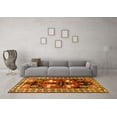 thumbnail image 3 of Ahgly Company Machine Washable Indoor Square Persian Yellow Traditional Area Rugs, 4' Square, 3 of 4