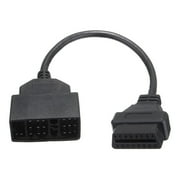 duixinghas 22P-16P OBD1 to OBD2 Automotive Diagnostic Tool with Vehicle Fault Diagnosis, Black