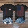 thumbnail image 2 of Womens Shirts Summer 250Th Anniversary Usa for Women 17762026 Patriotic American Flag V Neck T July 4Th Graphic Tee 250 Anniversary Usa Shirt Women Black 2XL, 2 of 8