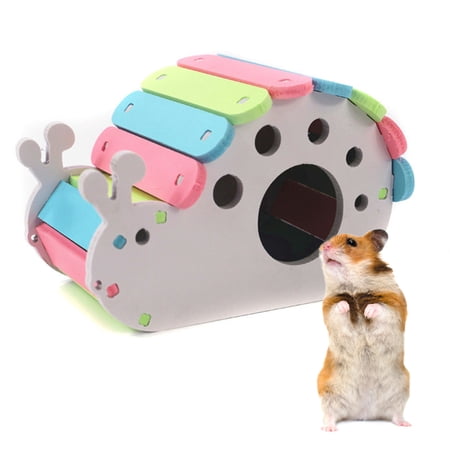 Hamster Hideout, Cartoon Snail Shaped Cave for Rat, Mice