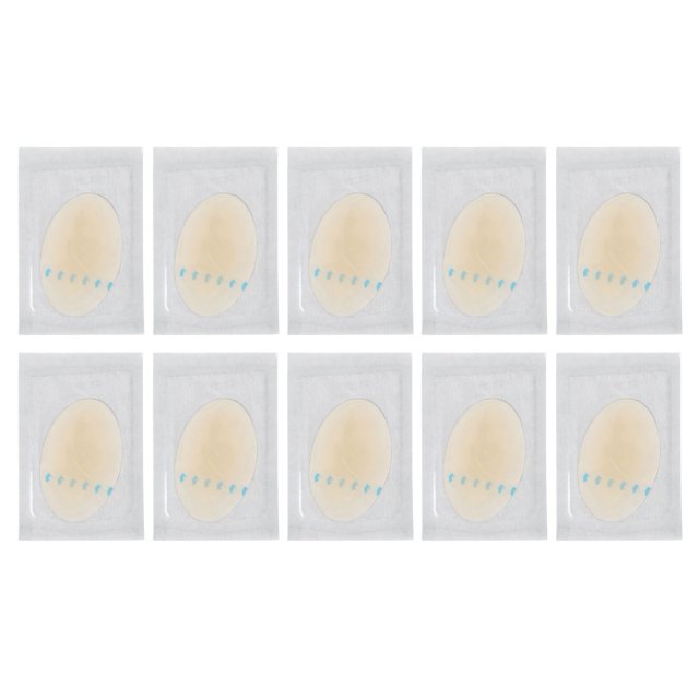 10 vendajes de hidrogel antifricción para ampollas en el talón, almohadillas invisibles impermeables y cómodas.