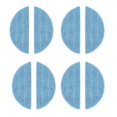 thumbnail image 1 of 8 piezas para Ilife Sweeping Robot V3s / V5s / V5 trapeador paño de limpieza Afortunado Sencillez, 1 of 5