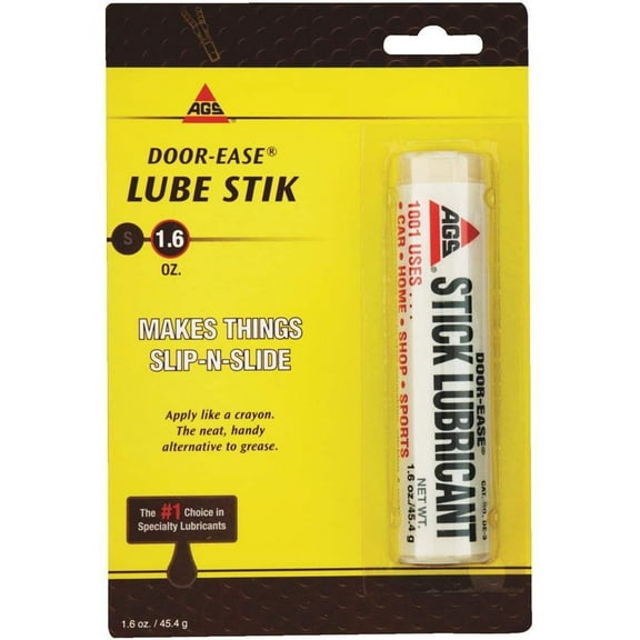 Ags DEK-3H Door-Ease Stick Lubricant, 1.6 Oz, White, Each
