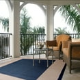 thumbnail image 4 of Safavieh Courtyard Justine Bordered Indoor/Outdoor Area Rug, Navy/Beige, 6'7" x 9'6", 4 of 14