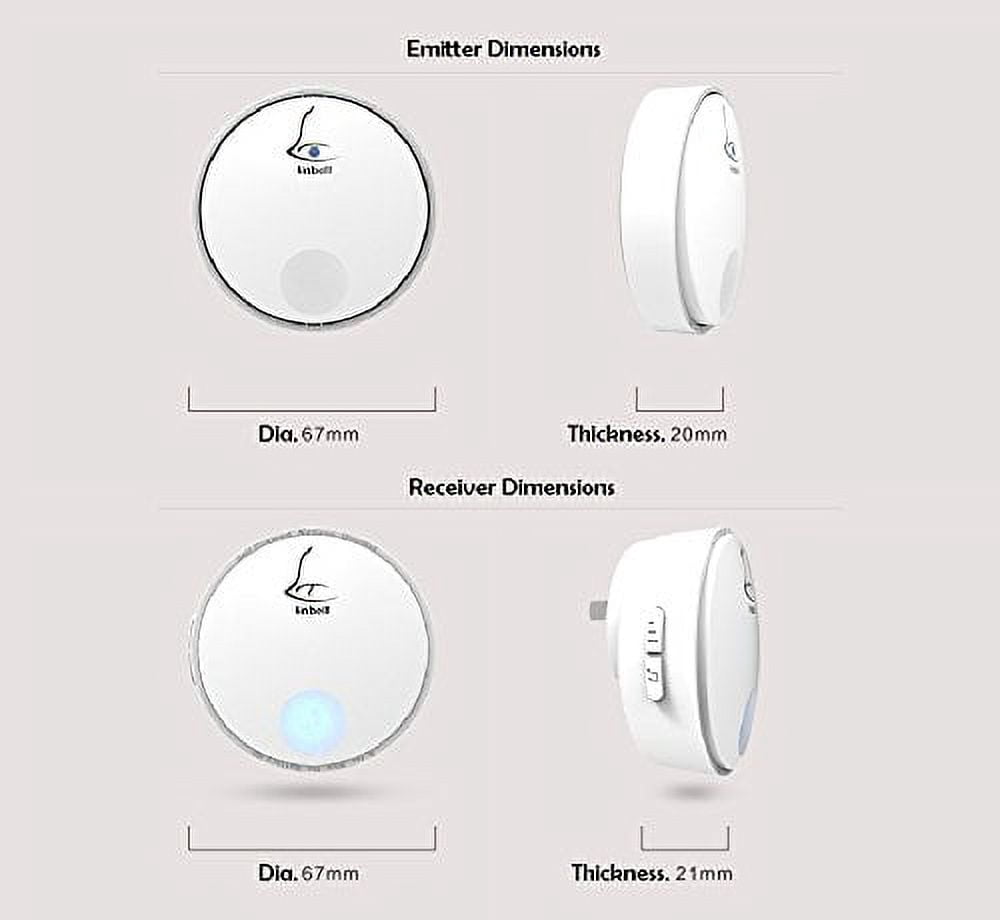 MaxWorks 80051 Wireless Plug-In Door Bell Chime with 38 Tone Settings