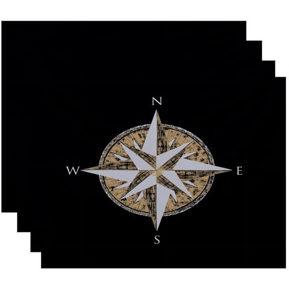 Simply Daisy 18" x 14" Compass Geometric Print Placemat