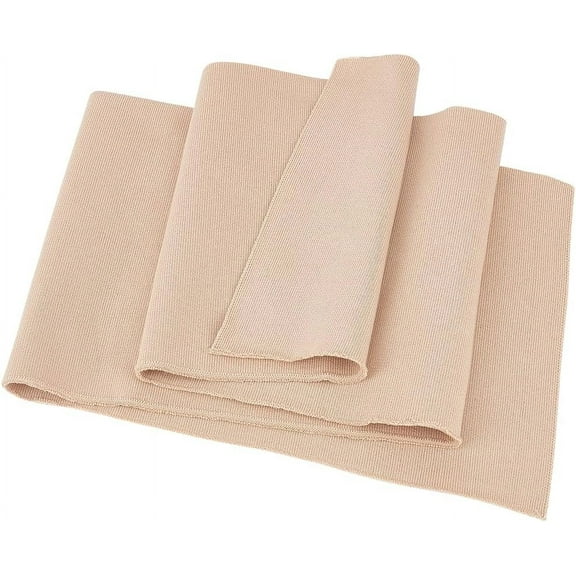 Wheat Ribbing Knit Fabric 39.3x7.87 inch Collar NeckBands Trim Material for Waistband Neckband Cuffs Jacket Extension Sewing 1.4mm Thick Wheat