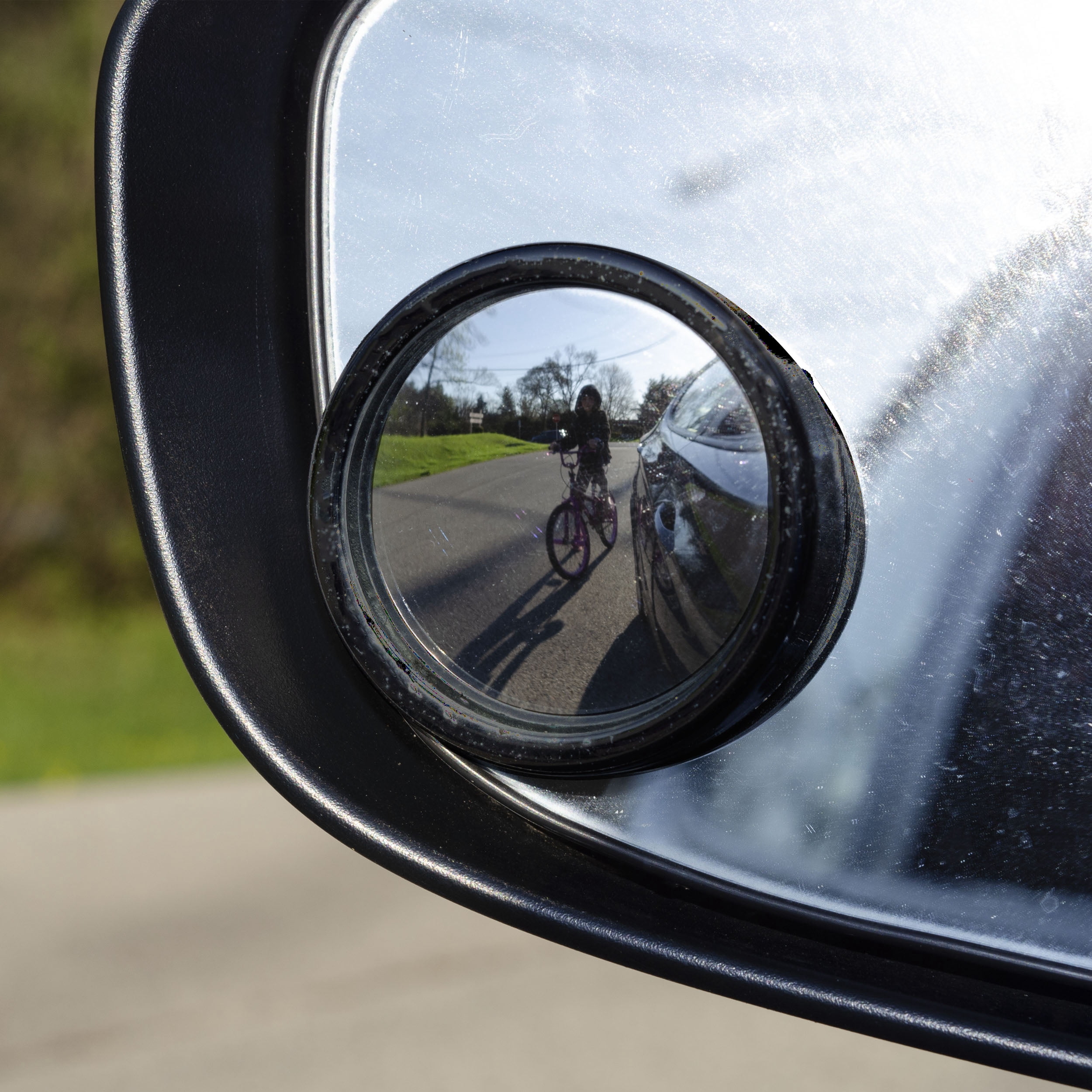 Auto Drive 2-Pack Round Adjustable Blind Spot Mirrors – Universal Vehicle Type – 0.13 lbs.