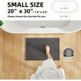 thumbnail image 2 of DEA Bathroom Rugs Non Slip Washable, Super Absorbent Thin Bath Mat Small Quick Dry Low Pile Bathroom Rug, Dark Grey 20"x30", 2 of 17