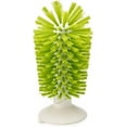thumbnail image 6 of Brush-Up Glass Brush with Suction Cup Upright Stays in Sink Bristle Scrub Kitchen Bottle Cleaning Washing Green (Multi), 6 of 9