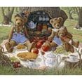 thumbnail image 3 of Kruskamp, Janet 23x20 Black Modern Framed Museum Art Print Titled - Bentleys Family Picnic, 3 of 5