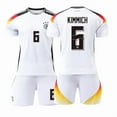 thumbnail image 3 of 2024 European Cup Soccer Jersey Set #13 Muller #6 Kimmich #7 Havertz #10 Musi T-shirt Shorts Socks Football Sport Shirt for Kids Youth Aldult #7 Set+Socks+Guard Plate X-Sam11, 3 of 3