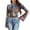 Boho Mandala Flower, variant on Brown Cow Print Bell Sleeve Tops for Women Lettuce Trim Mock Neck Sheer Tops Size M Long Sleeve Flared Shirts for Women Soft Summer Tops