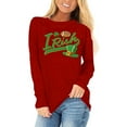 thumbnail image 2 of Uootdi St Patricks Day Long Sleeve Shirts for Women Retro Lucky Clover Tshirt Irish Shamrock Graphic Tee Tops Gift, 2 of 5
