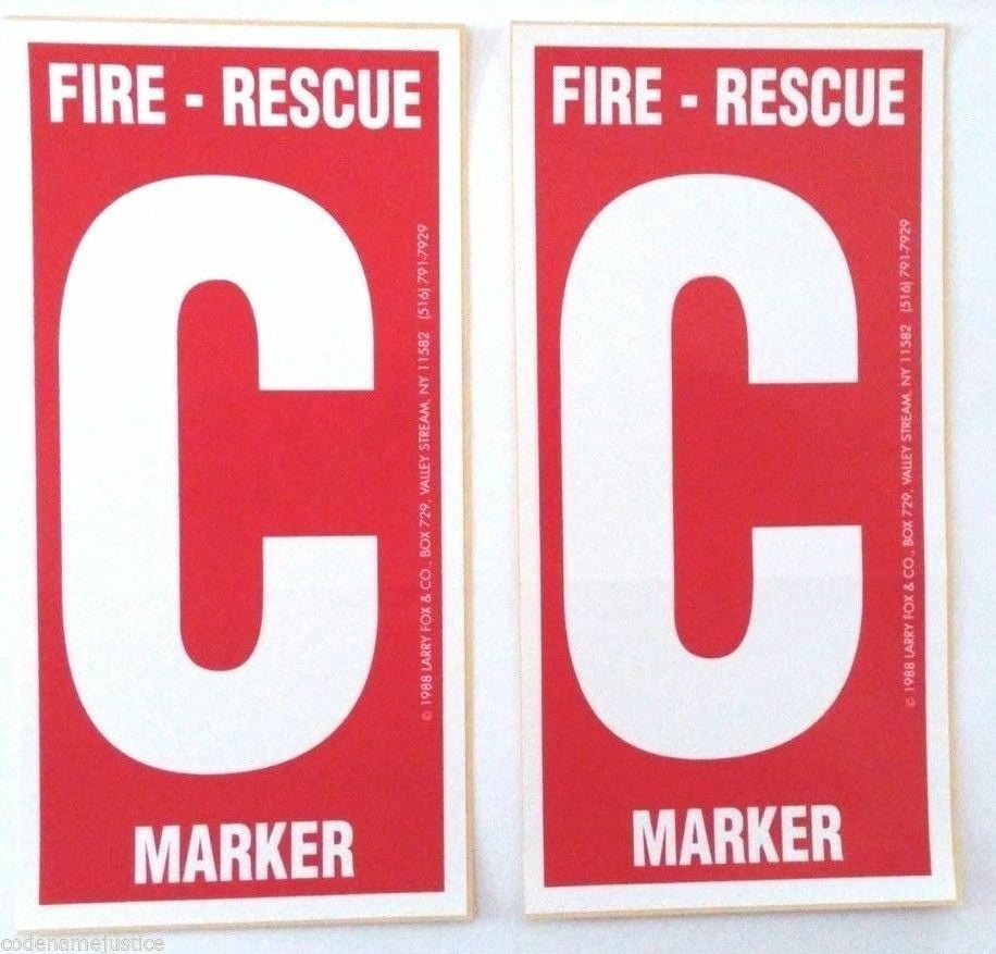 Enfants Finder 2er Set Autocollant Sécurité incendie Enfants Bébé Système Pour Pompiers
