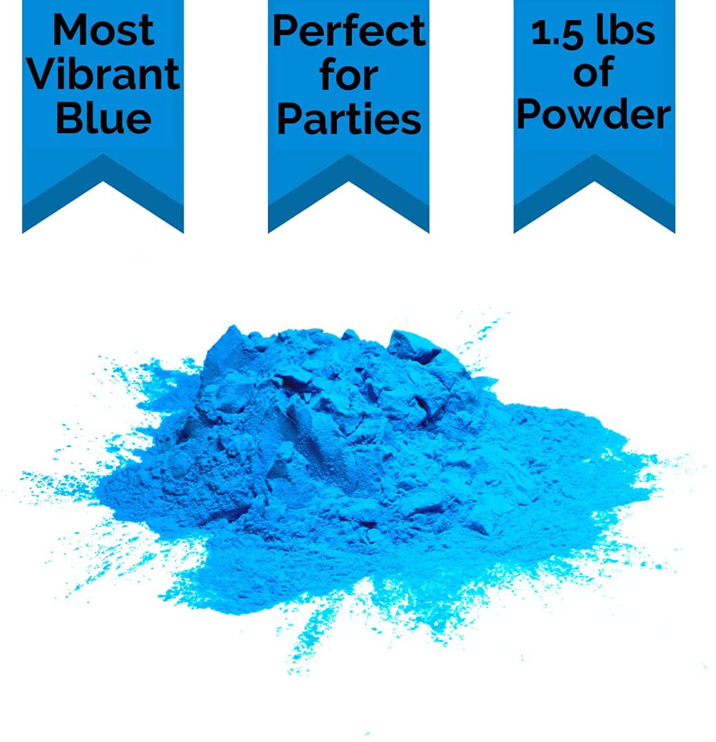 Chameleon Colors Blue Gender Reveal Powder - Blackout Bags of Blue Color  Powder - For Photography, Gender Reveal, Burnout, Birthday Party, Color Fun  Run, Holi Festival, and More - 2 Pack of