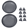 thumbnail image 2 of 6.5 Inch Metal Mesh Round Car Woofer Cover Speaker Grill Black 4 Pcs, 2 of 6