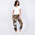 thumbnail image 3 of Black Women's Comfy Pajama Long Pants Straight Leg Pjs Elastic Waist Loungewear with Pockets S, 3 of 4