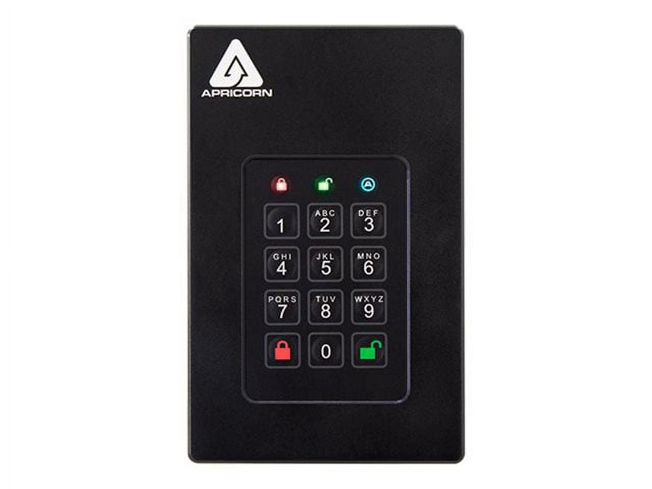 Apricorn Aegis Fortress L3 16 TB Portable Solid State Drive, External, TAA Compliant