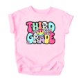 thumbnail image 4 of Retro Third Grade Shirt for Girls Back to School Groovy Girly 3rd Grade T-Shirt Pink Shirt Youth Large, 4 of 5