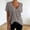 Grey, variant on DuoJiaJ Womens Casual Top, Deep V Neck Short Sleeve Base Layer Tee Black L